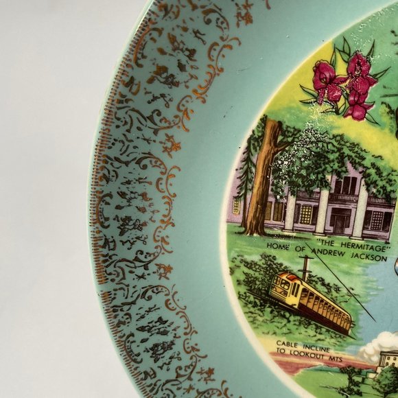 Vintage Tennessee Souvenir State Plate - Picture 5 of 11